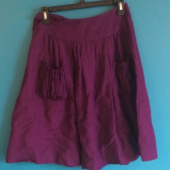 Purple skirt with pockets - Picture 4 of 4
